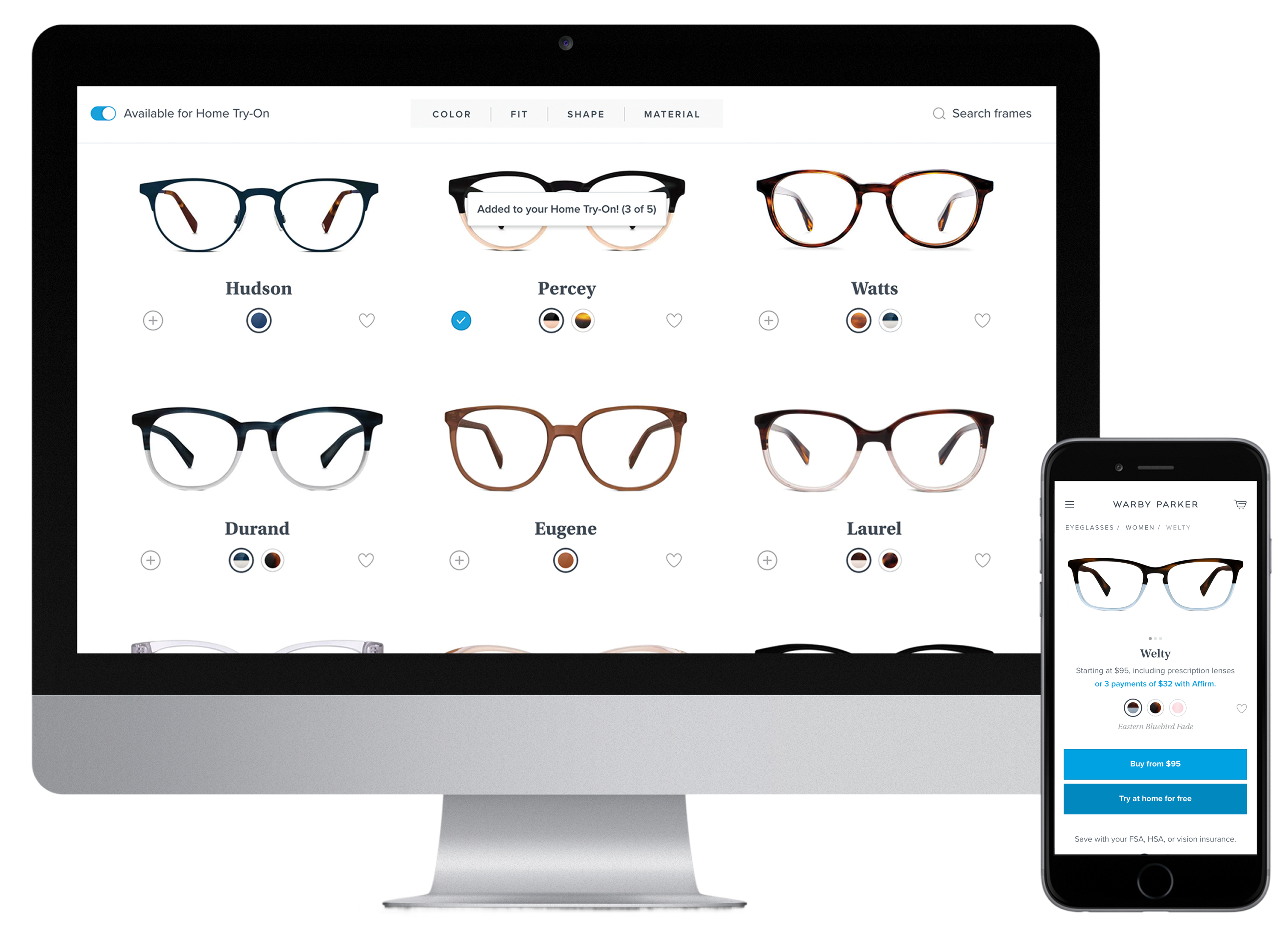 Warby Parker product design